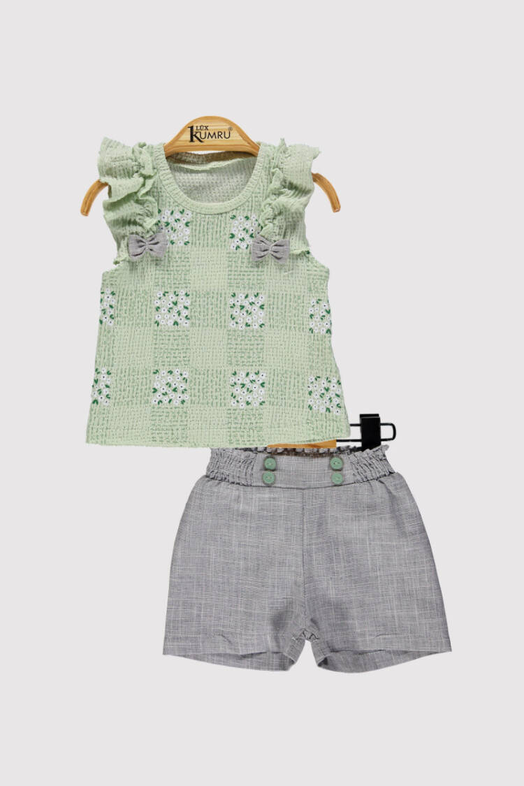 Baby Girl Shorts Set 6-18M - Brand: Kumru Bebe - Kids & Baby Clothes Wholesale - Globality Store