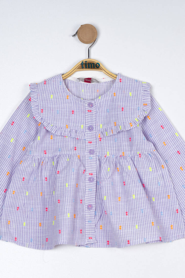 Baby Girl Square Neck Blouse 6-24M - Brand: Timo - Kids & Baby Clothes Wholesale - Globality Store