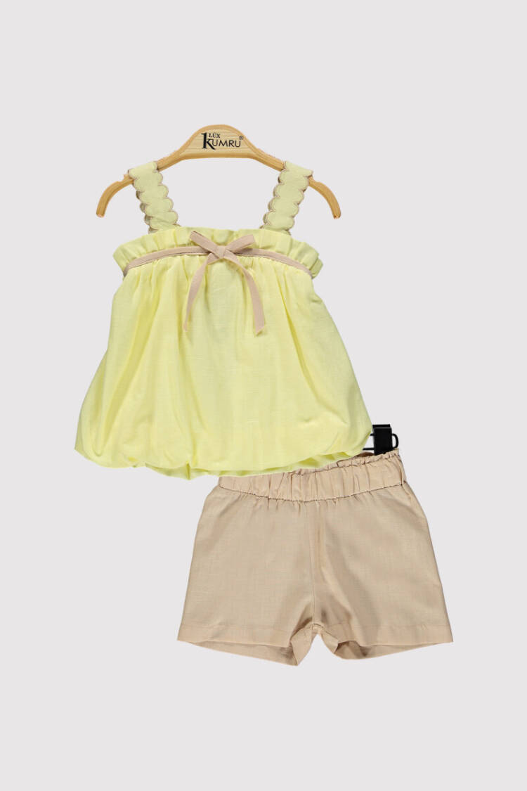 Baby Girl Suspender Embroidered Set 6-18M - Brand: Kumru Bebe - Kids & Baby Clothes Wholesale - Globality Store