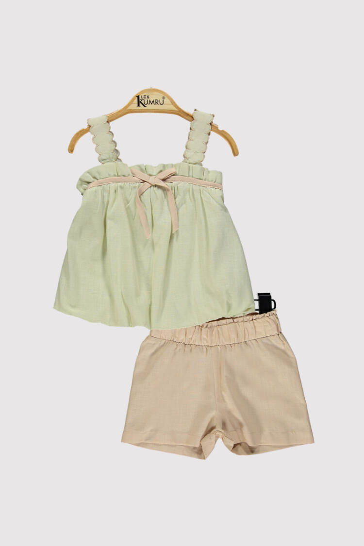 Baby Girl Suspender Embroidered Set 6-18M - Brand: Kumru Bebe - Kids & Baby Clothes Wholesale - Globality Store