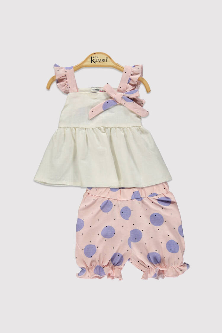 Baby Girl Suspender Polka Dot Set 6-18M - Brand: Kumru Bebe - Kids & Baby Clothes Wholesale - Globality Store