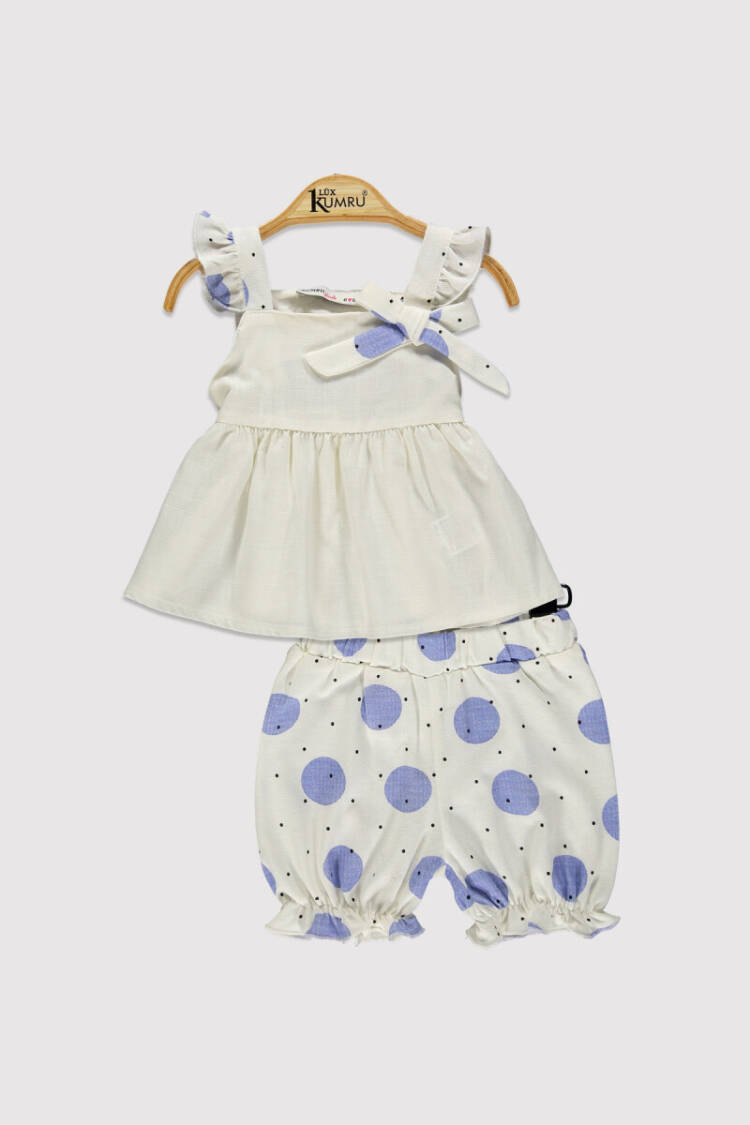 Baby Girl Suspender Polka Dot Set 6-18M - Brand: Kumru Bebe - Kids & Baby Clothes Wholesale - Globality Store