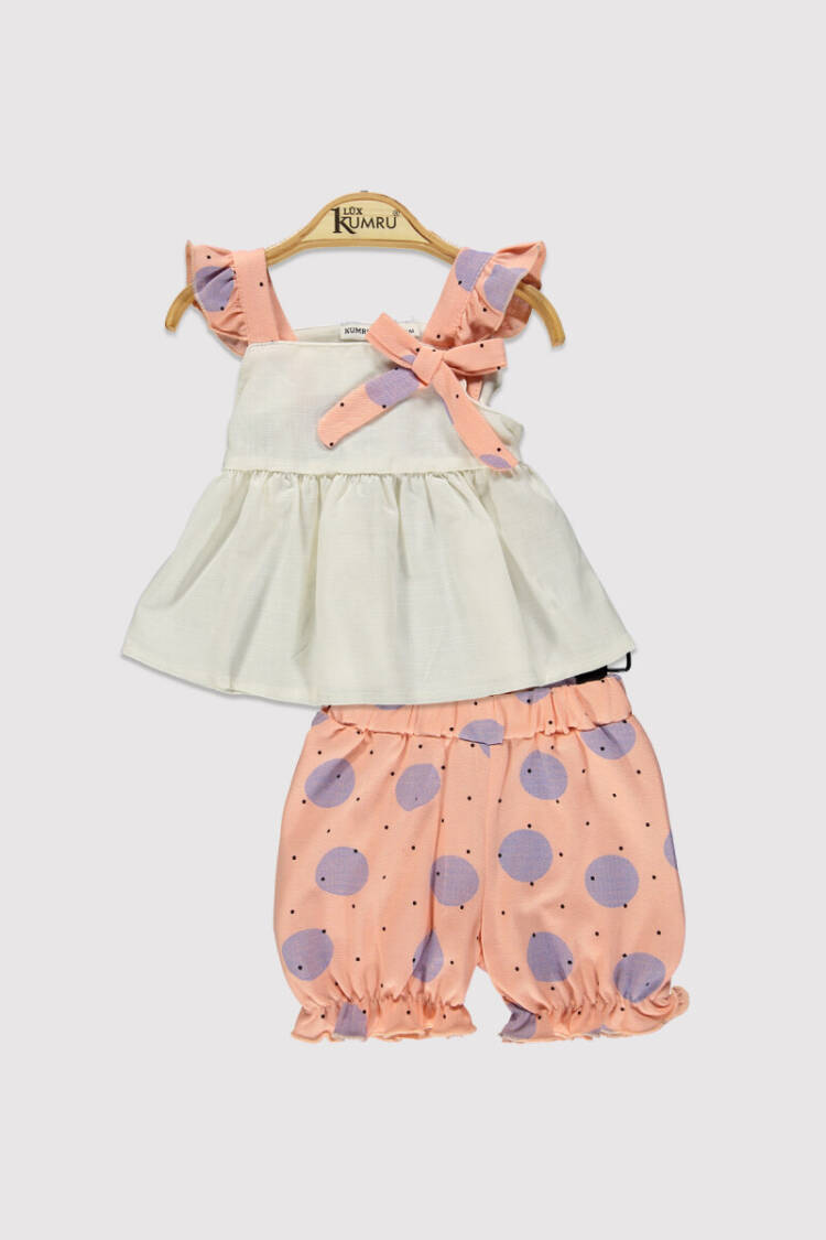 Baby Girl Suspender Polka Dot Set 6-18M - Brand: Kumru Bebe - Kids & Baby Clothes Wholesale - Globality Store