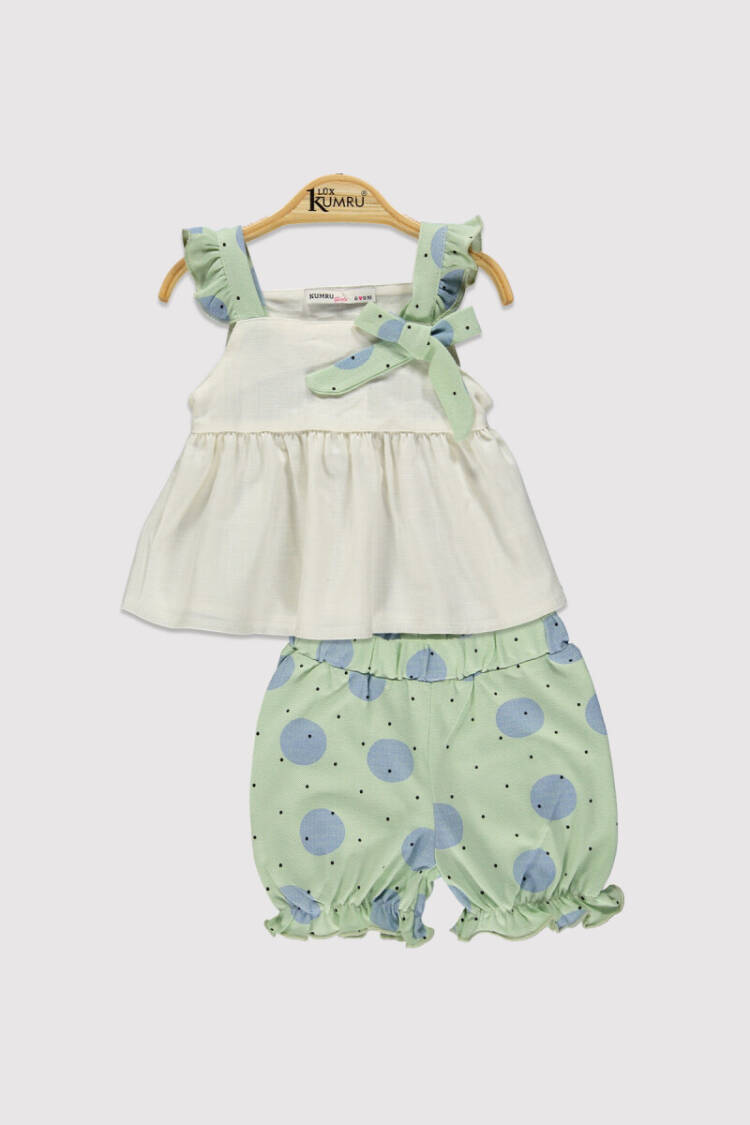 Baby Girl Suspender Polka Dot Set 6-18M - Brand: Kumru Bebe - Kids & Baby Clothes Wholesale - Globality Store