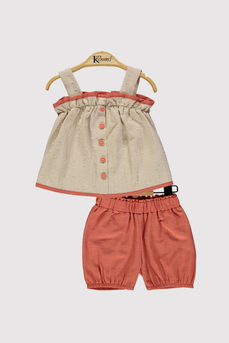 Baby Girl Suspender Set 6-18M - Brand: Kumru Bebe - Kids & Baby Clothes Wholesale - Globality Store