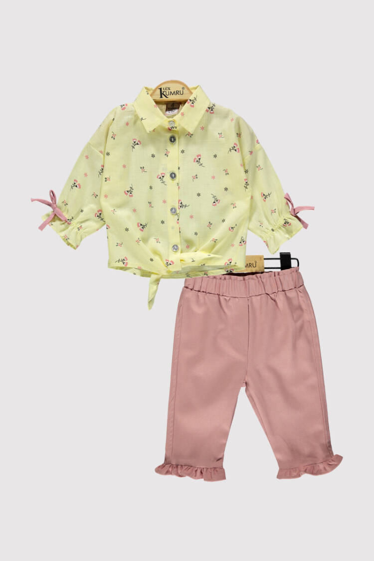 Baby Girl Waist Tie Set 6-18M - Brand: Kumru Bebe - Kids & Baby Clothes Wholesale - Globality Store
