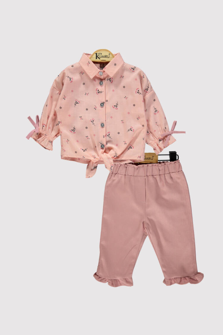 Baby Girl Waist Tie Set 6-18M - Brand: Kumru Bebe - Kids & Baby Clothes Wholesale - Globality Store