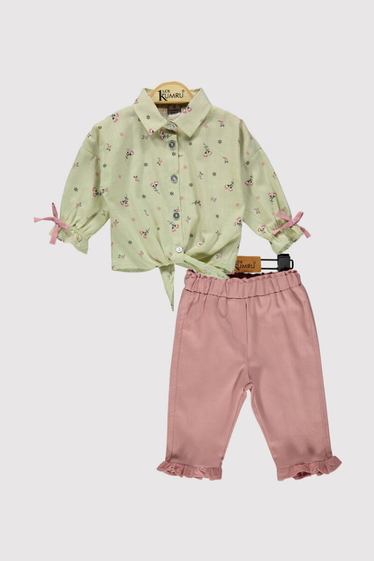 Baby Girl Waist Tie Set 6-18M - Brand: Kumru Bebe - Kids & Baby Clothes Wholesale - Globality Store