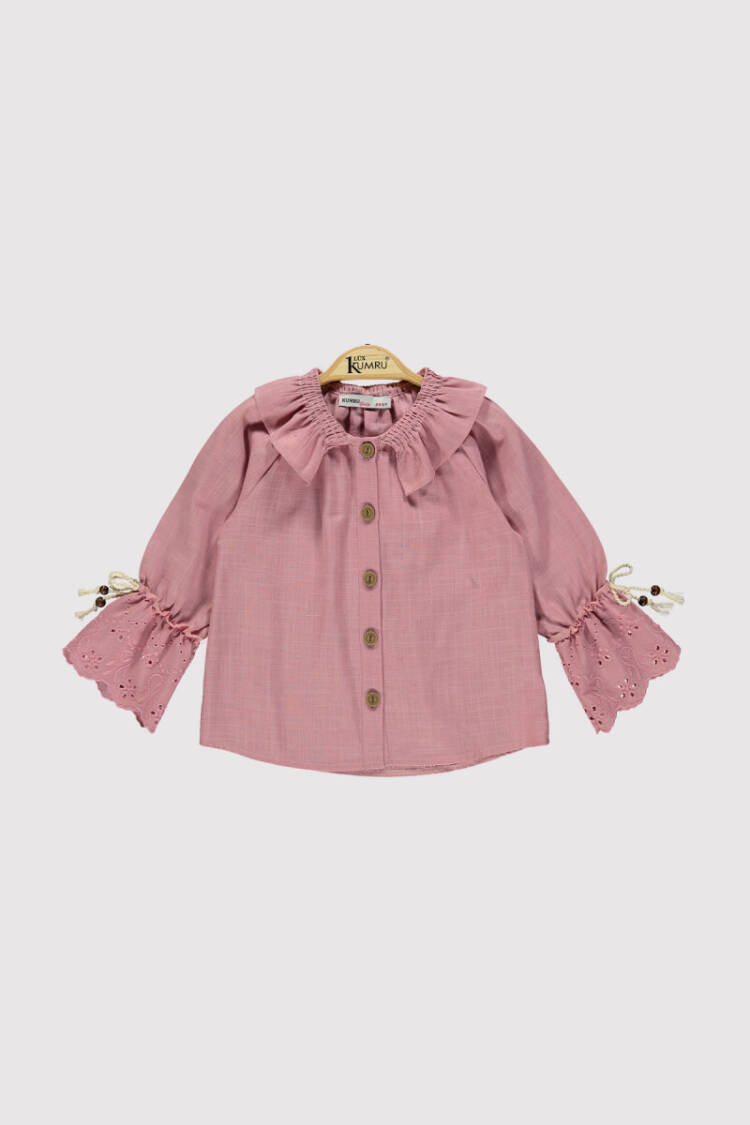 Bow Sleeve Shirt 10-13Y - Brand: Kumru Bebe - Kids & Baby Clothes Wholesale - Globality Store