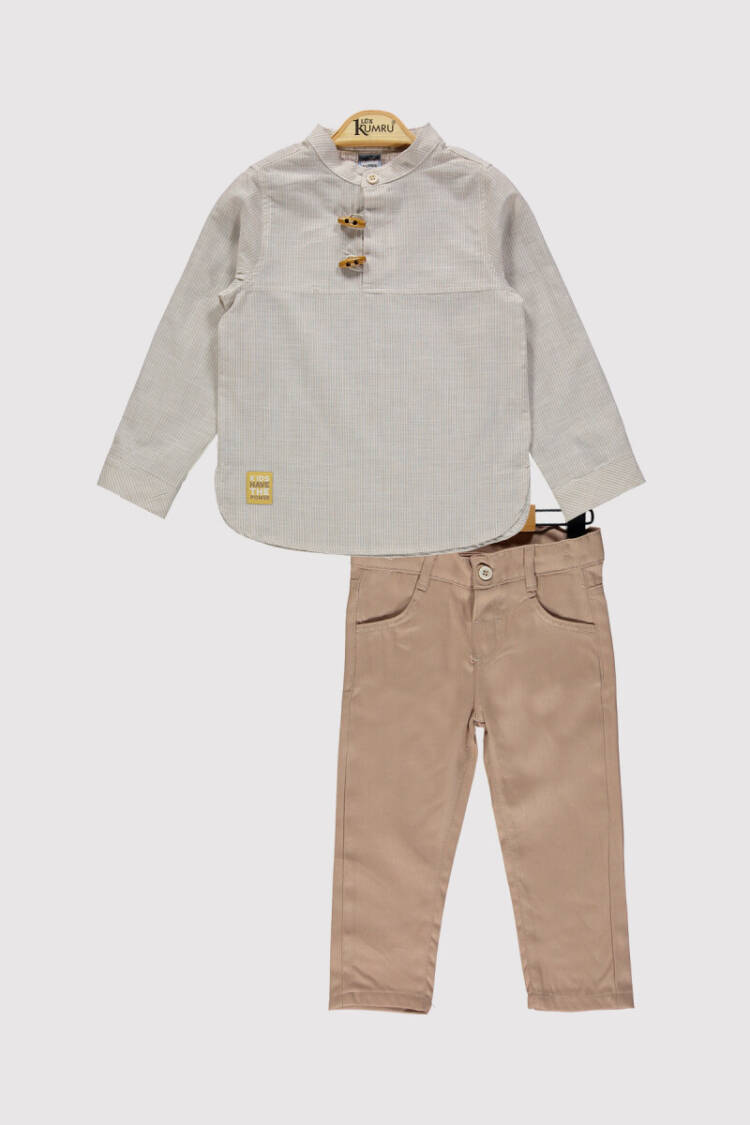 Boy Buttoned Suit 2-5Y - Brand: Kumru Bebe - Kids & Baby Clothes Wholesale - Globality Store