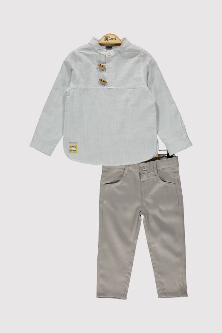 Boy Buttoned Suit 2-5Y - Brand: Kumru Bebe - Kids & Baby Clothes Wholesale - Globality Store