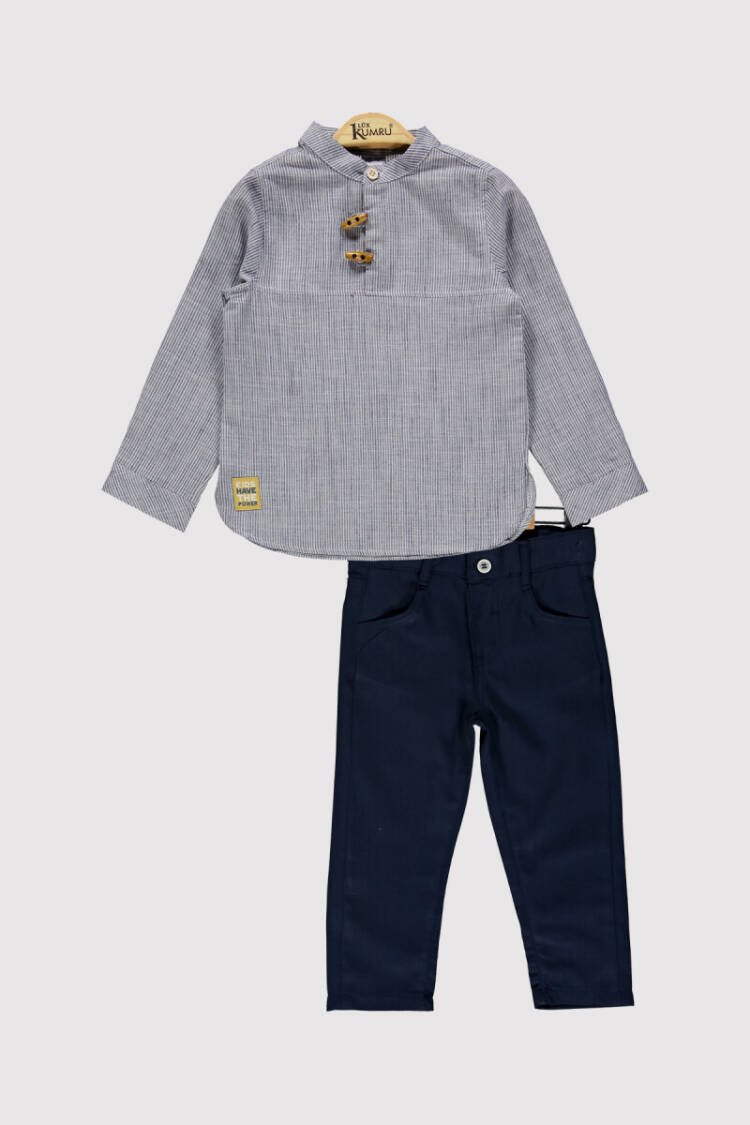 Boy Buttoned Suit 2-5Y - Brand: Kumru Bebe - Kids & Baby Clothes Wholesale - Globality Store