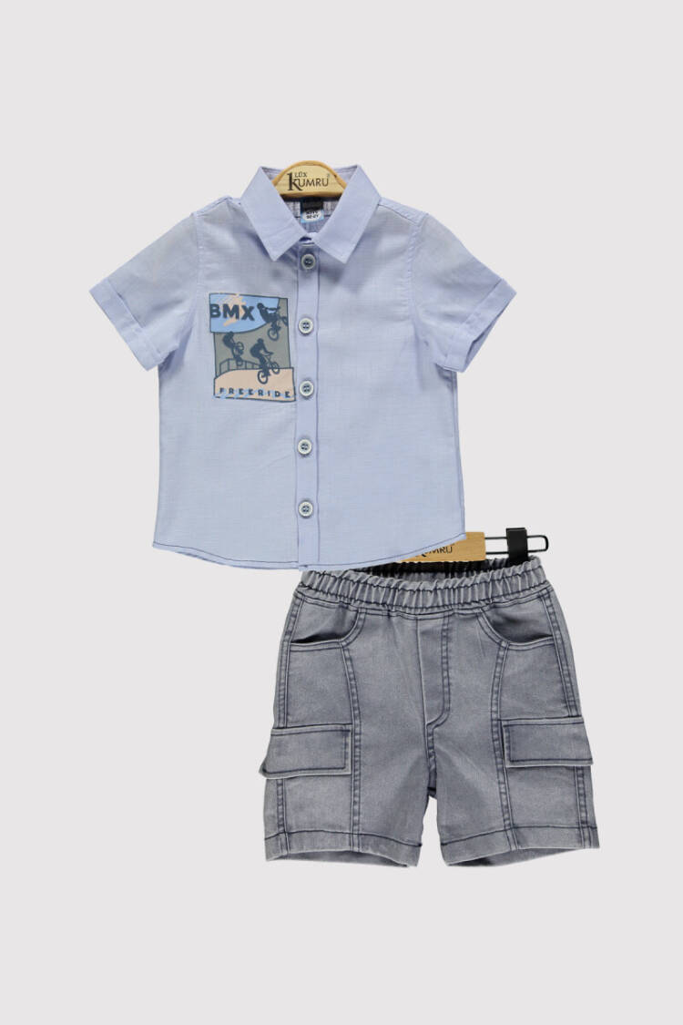 Boy Printed Suit 2-5Y - Brand: Kumru Bebe - Kids & Baby Clothes Wholesale - Globality Store