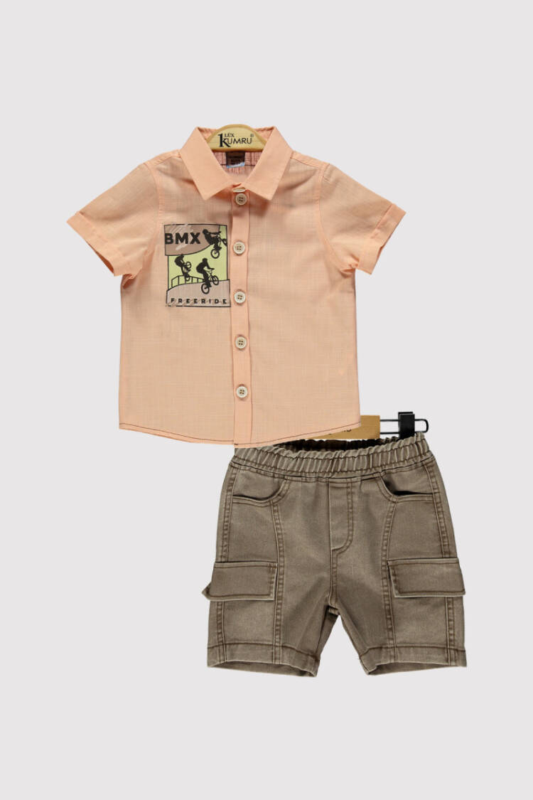 Boy Printed Suit 2-5Y - Brand: Kumru Bebe - Kids & Baby Clothes Wholesale - Globality Store