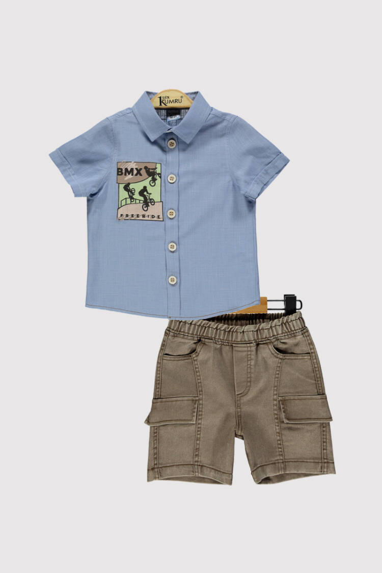 Boy Printed Suit 2-5Y - Brand: Kumru Bebe - Kids & Baby Clothes Wholesale - Globality Store