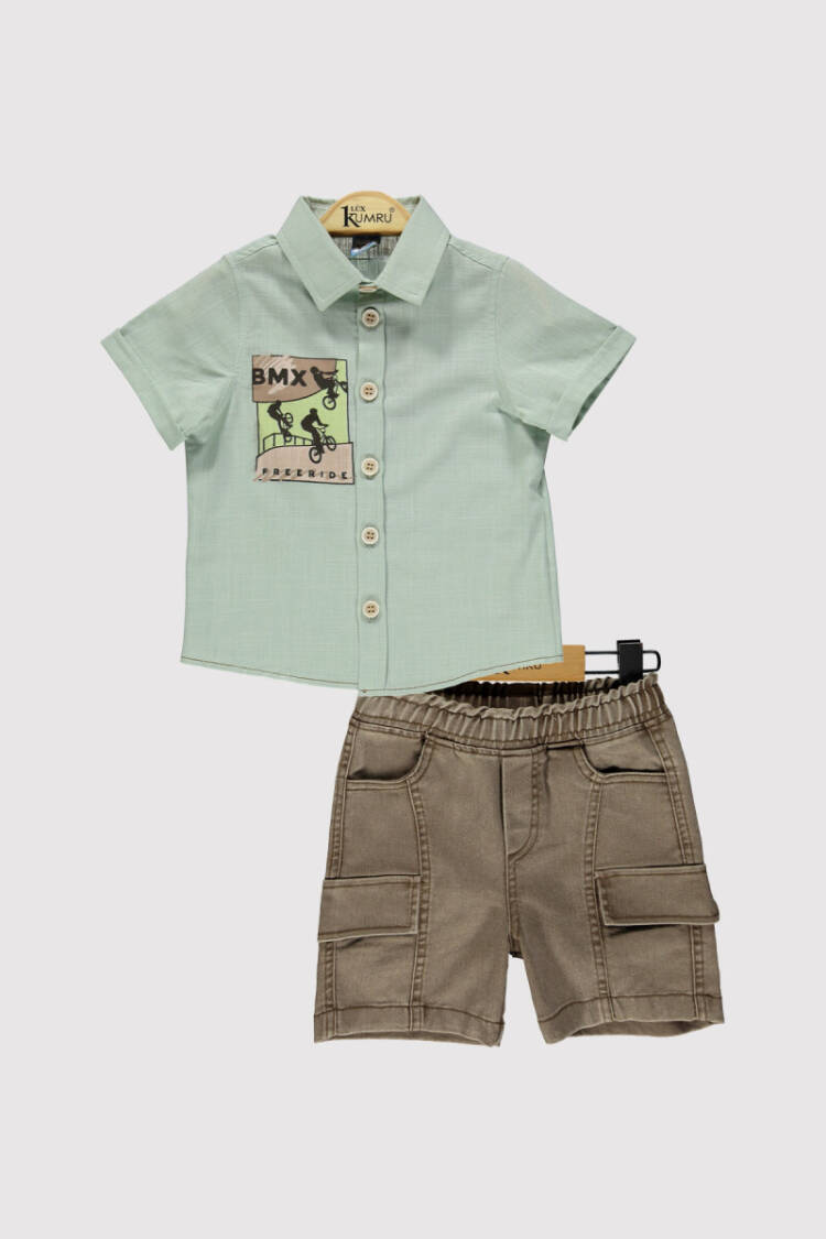 Boy Printed Suit 2-5Y - Brand: Kumru Bebe - Kids & Baby Clothes Wholesale - Globality Store