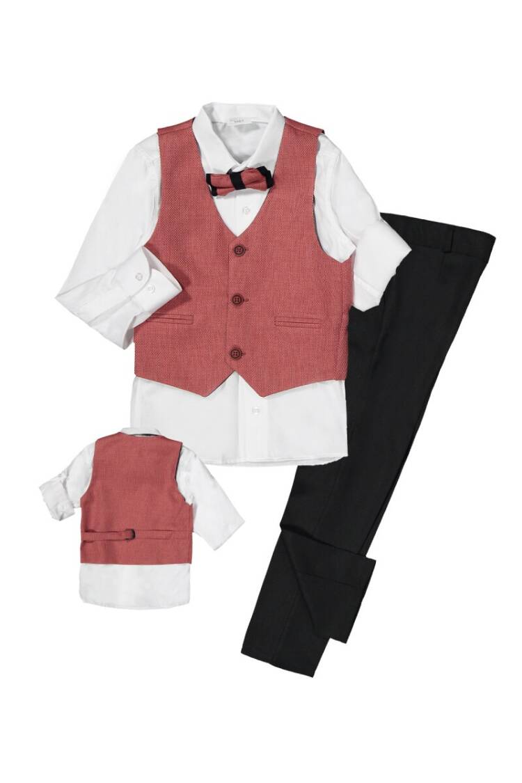 Boy Sport Suit Set with 3 Button Vest 1-4Y - Brand: Terry - Kids & Baby Clothes Wholesale - Globality Store