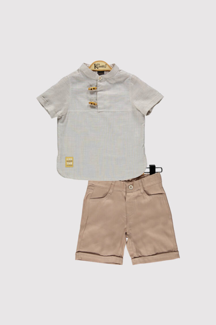 Boy Striped Buttoned Suit 2-5Y - Brand: Kumru Bebe - Kids & Baby Clothes Wholesale - Globality Store