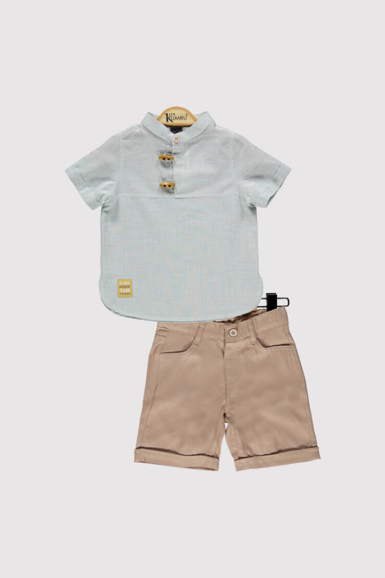 Boy Striped Buttoned Suit 2-5Y - Brand: Kumru Bebe - Kids & Baby Clothes Wholesale - Globality Store