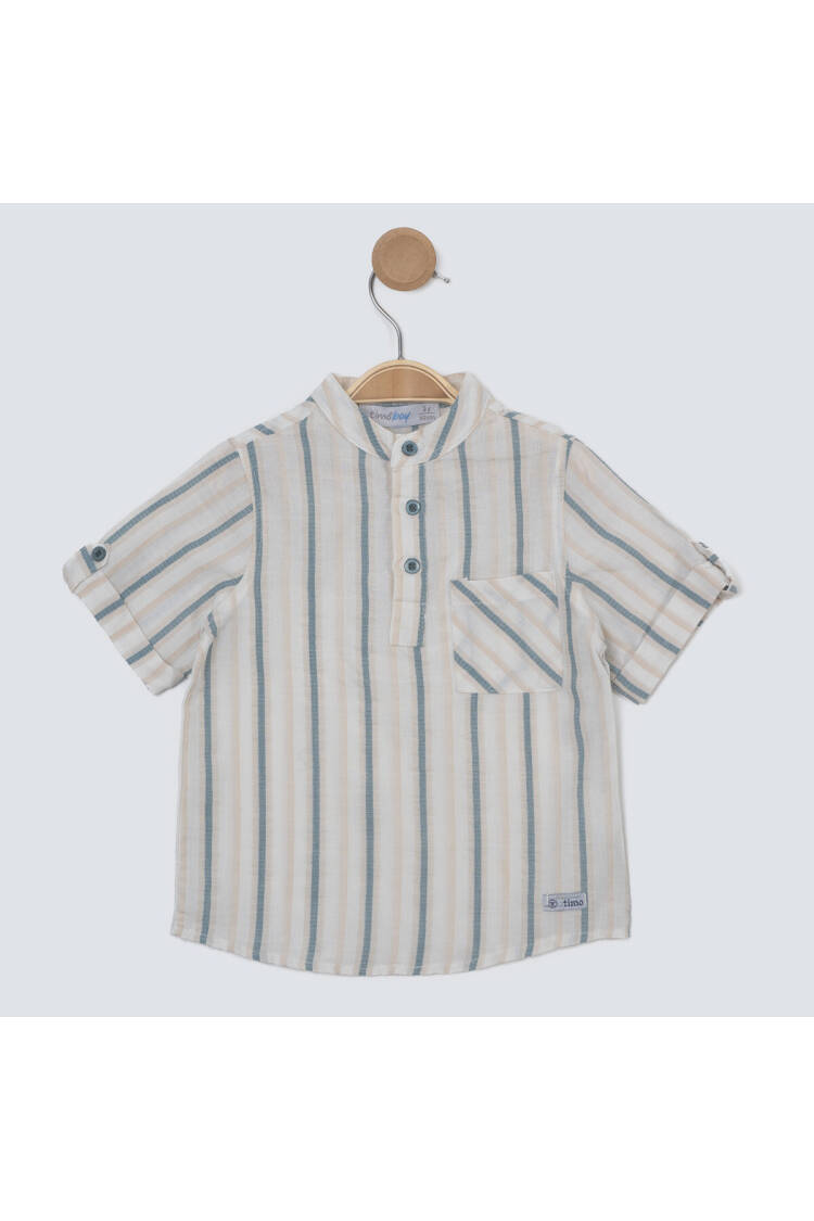 Boy Striped Shirt 6-9Y - Brand: Timo - Kids & Baby Clothes Wholesale - Globality Store