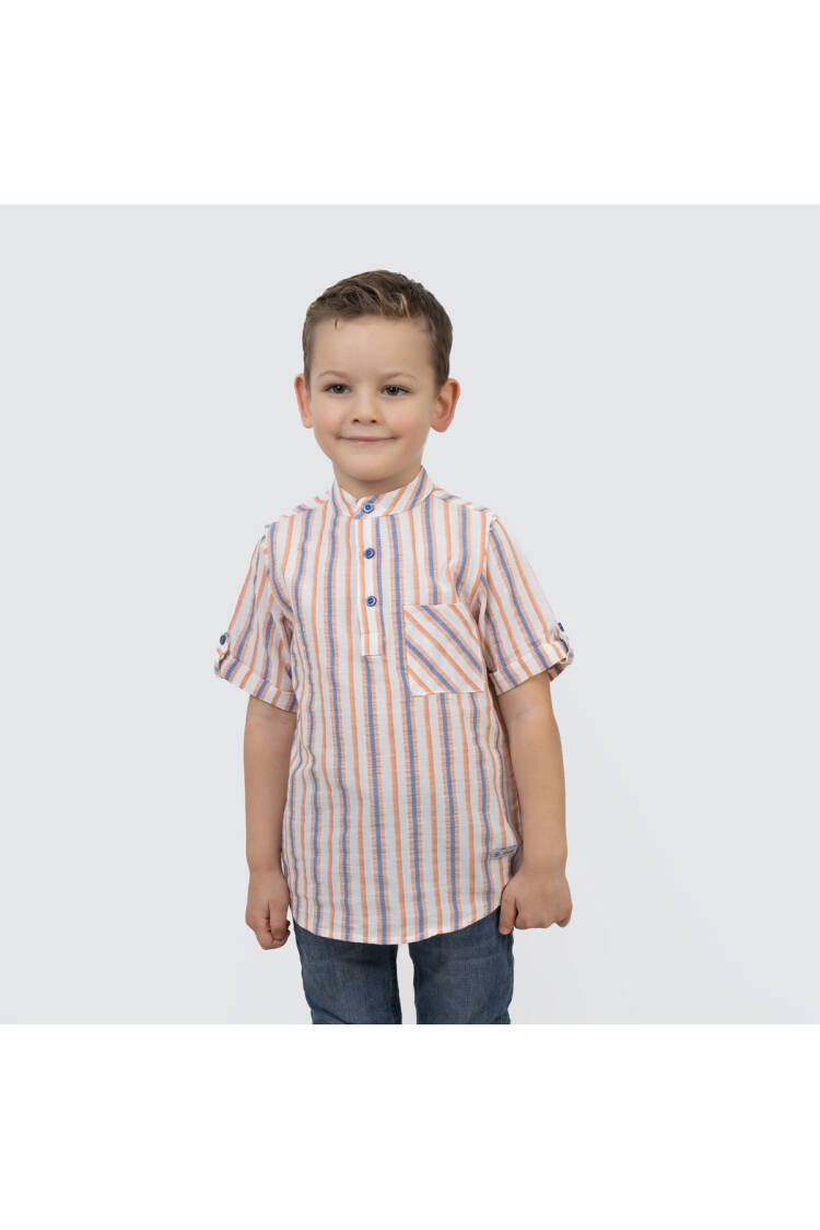 Boy Striped Shirt 6-9Y - Brand: Timo - Kids & Baby Clothes Wholesale - Globality Store