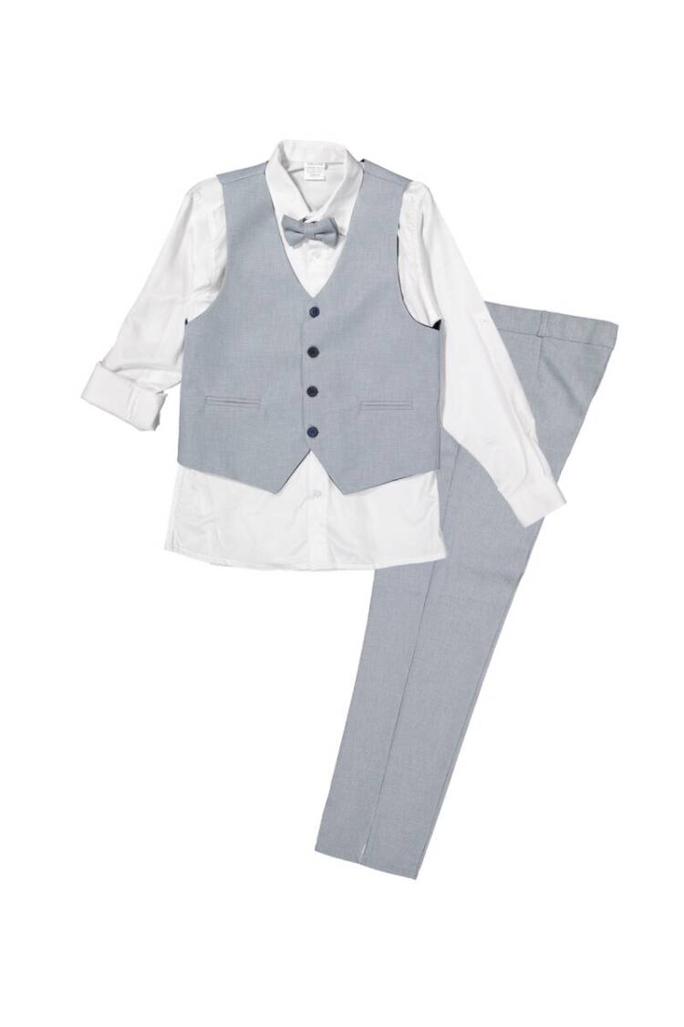 Boy Suit Set with 3 Button Vest 1-4Y - Brand: Terry - Kids & Baby Clothes Wholesale - Globality Store