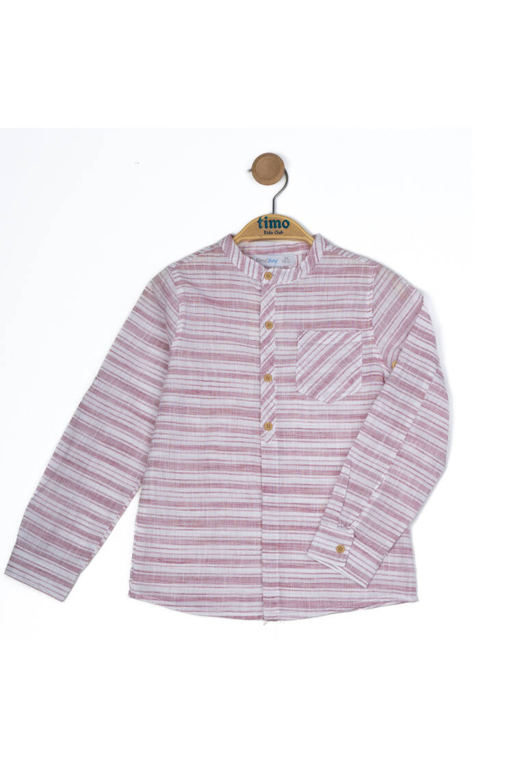 Boy's Mandarin Collar Shirt 6-9Y - Brand: Timo - Kids & Baby Clothes Wholesale - Globality Store
