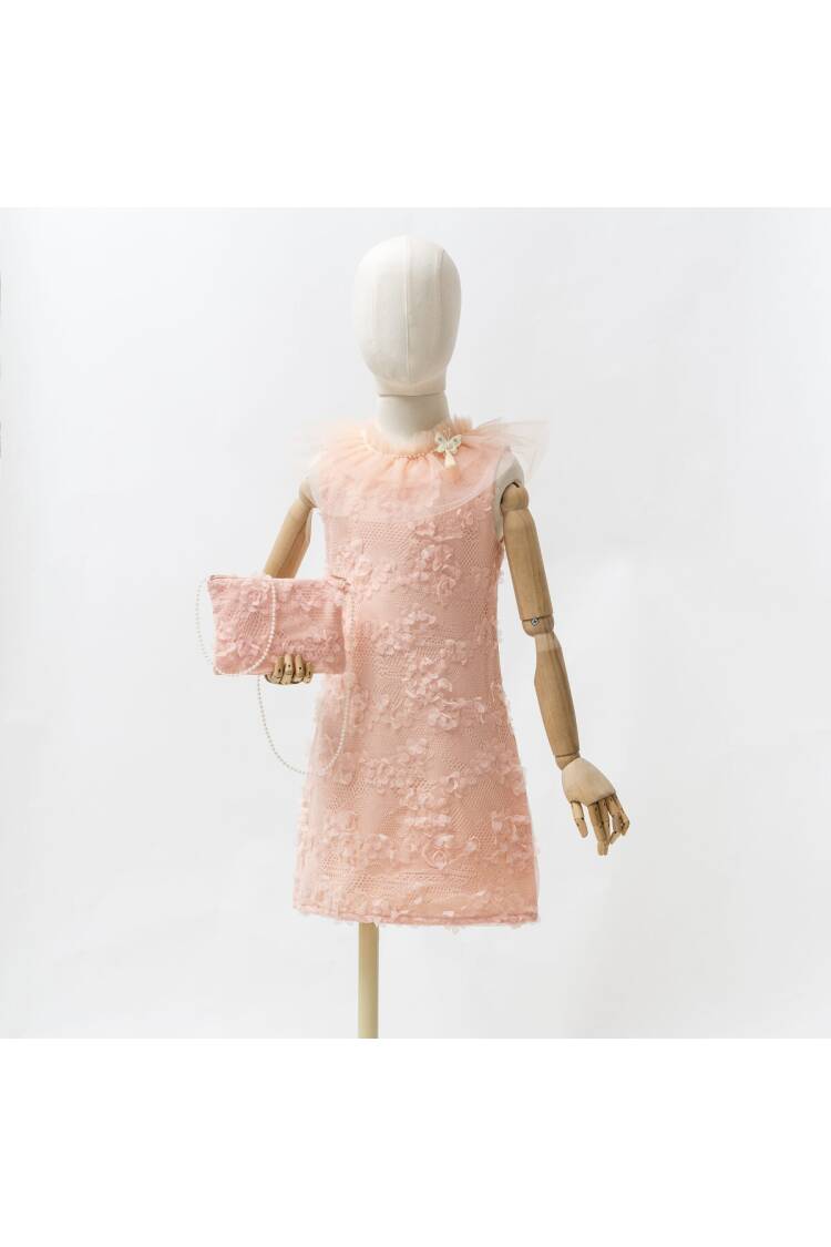 Clover Tulle Straight Tight Dress 6-9Y - Brand: Wecan - Kids & Baby Clothes Wholesale - Globality Store