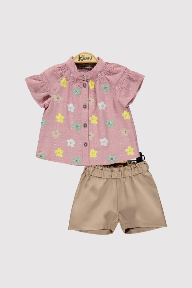 Daisy Printed Suit 6-18M - Brand: Kumru Bebe - Kids & Baby Clothes Wholesale - Globality Store