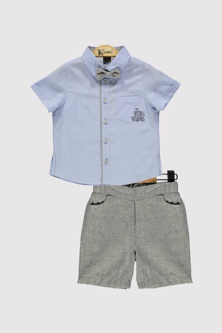 Embroidered Boy Shirt Set 6-18 M - Brand: Kumru Bebe - Kids & Baby Clothes Wholesale - Globality Store