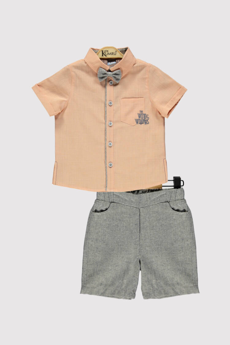 Embroidered Boy Shirt Set 6-18 M - Brand: Kumru Bebe - Kids & Baby Clothes Wholesale - Globality Store