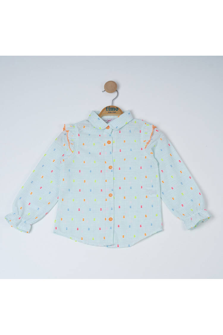 Girl Baby Collar Blouse 6-9Y - Brand: Timo - Kids & Baby Clothes Wholesale - Globality Store