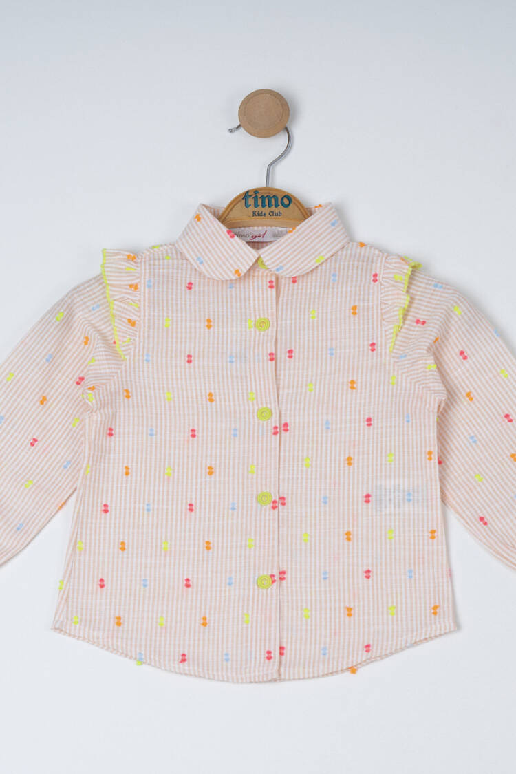 Girl Baby Collar Blouse 6-9Y - Brand: Timo - Kids & Baby Clothes Wholesale - Globality Store