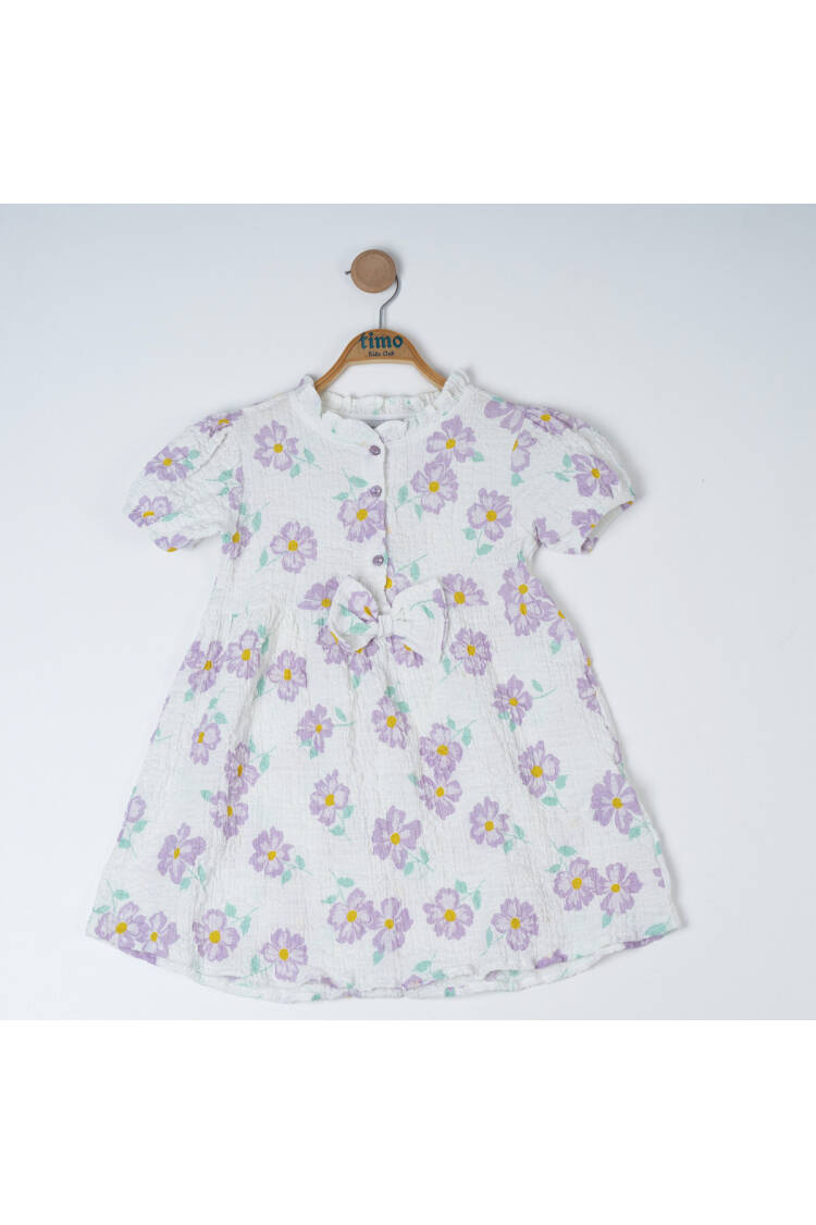 Girl Crepe Dress 2-5Y - Brand: Timo - Kids & Baby Clothes Wholesale - Globality Store