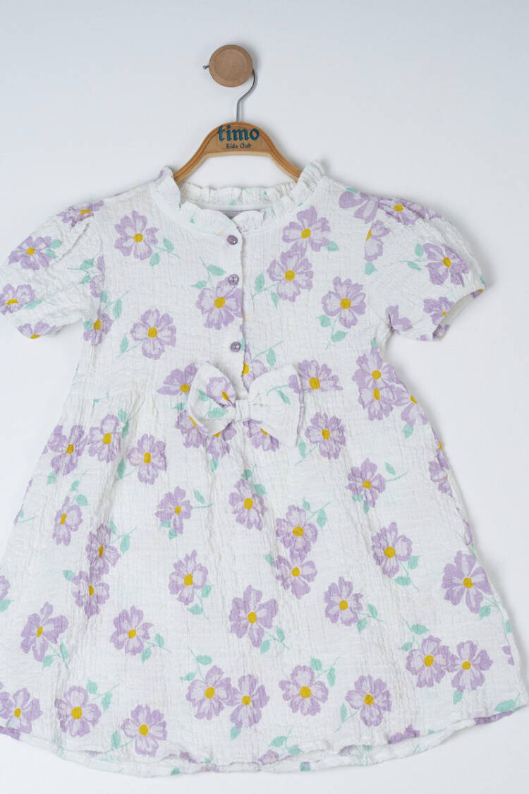 Girl Crepe Dress 2-5Y - Brand: Timo - Kids & Baby Clothes Wholesale - Globality Store
