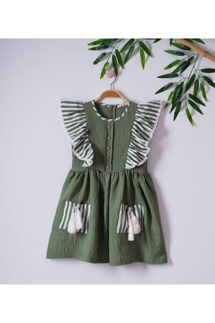 Girl Dress with Airobin 7-10Y - Brand: Büşra Bebe - Kids & Baby Clothes Wholesale - Globality Store