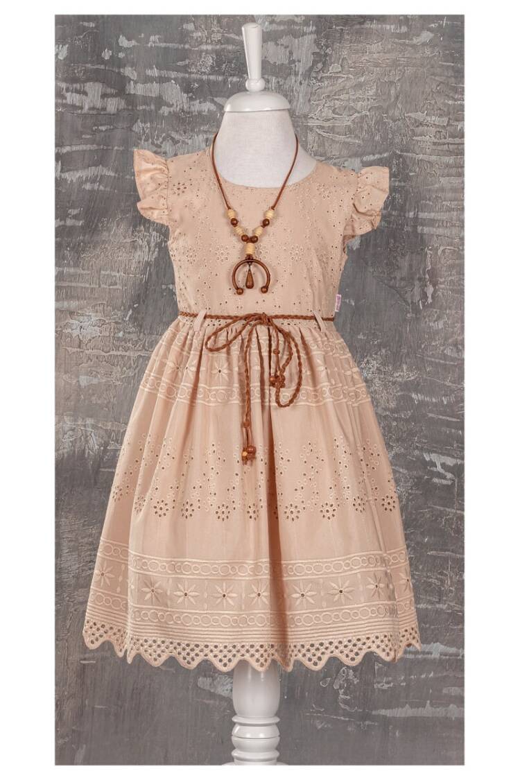 Girl Dress with Necklaced 6-12Y - Brand: Tivido - Kids & Baby Clothes Wholesale - Globality Store