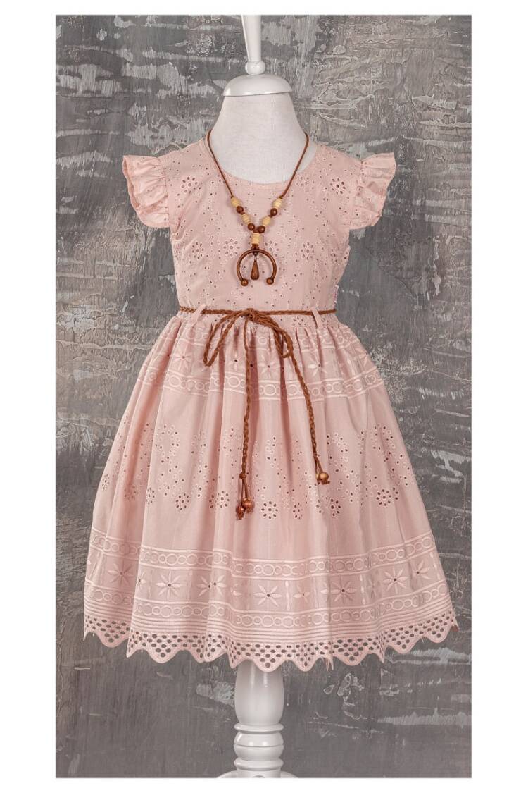 Girl Dress with Necklaced 6-12Y - Brand: Tivido - Kids & Baby Clothes Wholesale - Globality Store