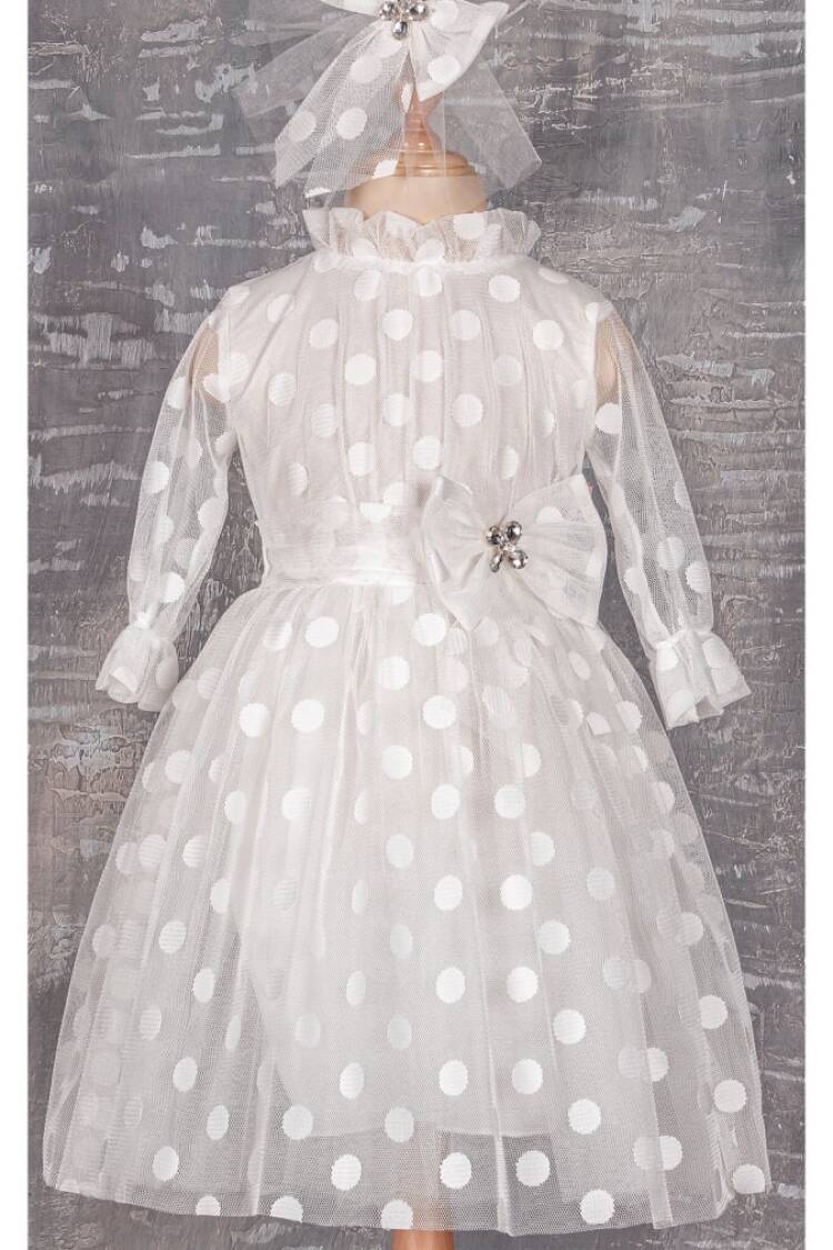 Girl Dress with Polka Dotted 6-12Y - Brand: Tivido - Kids & Baby Clothes Wholesale - Globality Store