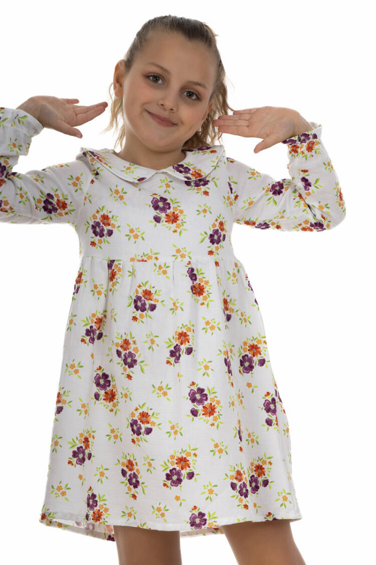 Girl Floral Dress 6-9Y - Brand: Timo - Kids & Baby Clothes Wholesale - Globality Store