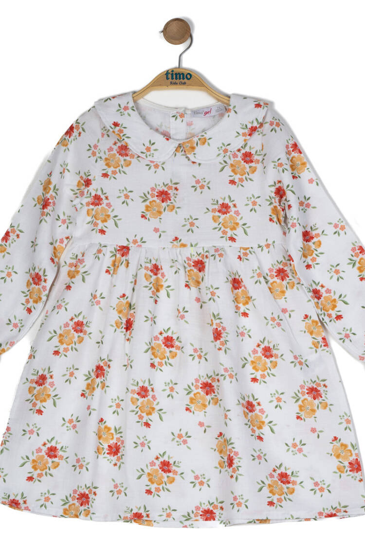 Girl Floral Dress 6-9Y - Brand: Timo - Kids & Baby Clothes Wholesale - Globality Store