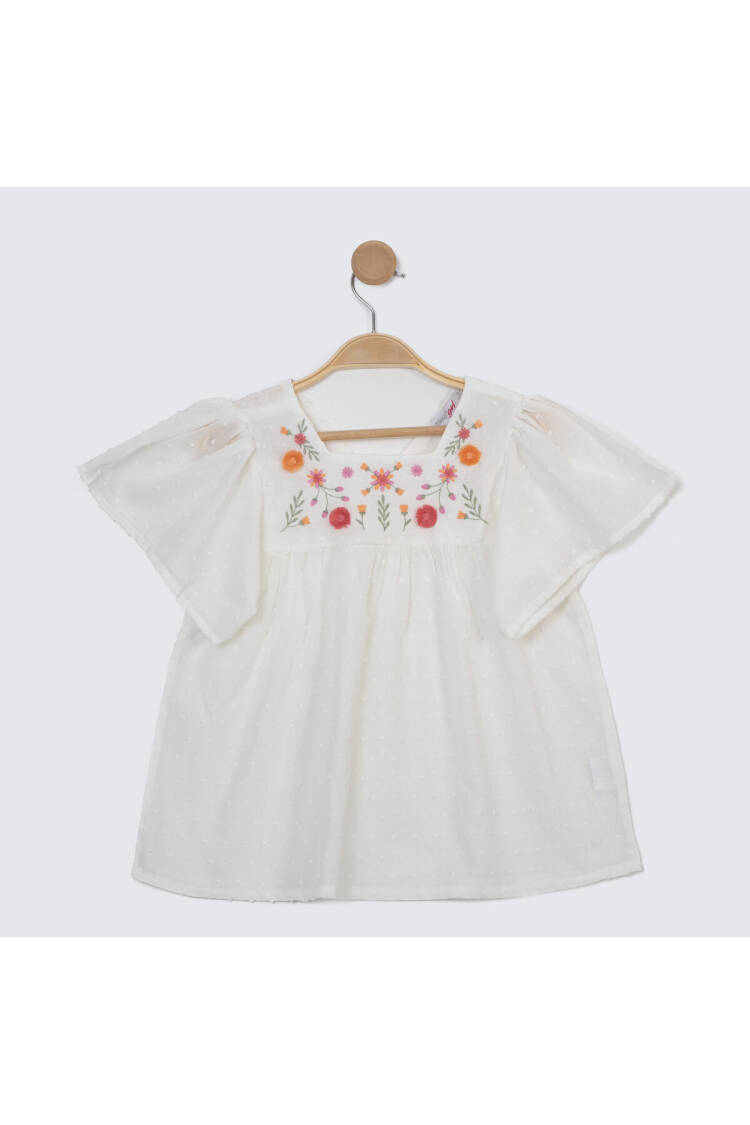 Girl Flounce Sleeve Blouse 2-5Y - Brand: Timo - Kids & Baby Clothes Wholesale - Globality Store