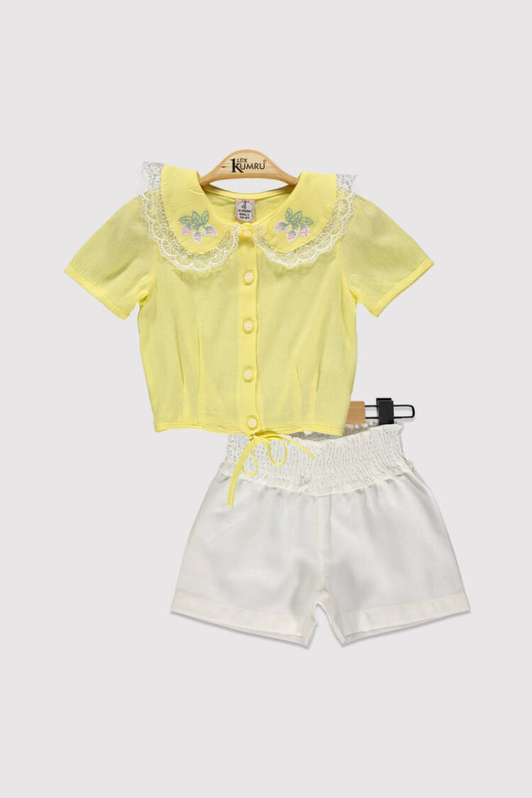 Girl Lace Collar Set 2-5Y - Brand: Kumru Bebe - Kids & Baby Clothes Wholesale - Globality Store