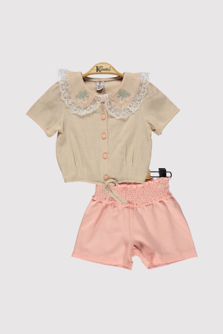 Girl Lace Collar Set 2-5Y - Brand: Kumru Bebe - Kids & Baby Clothes Wholesale - Globality Store