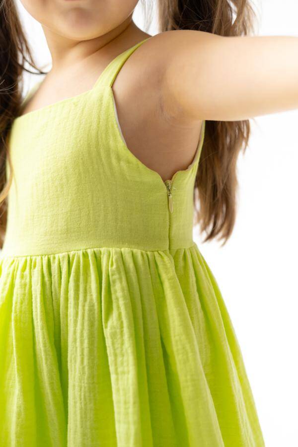 Girl Lemon Dress Dollcake Muslin