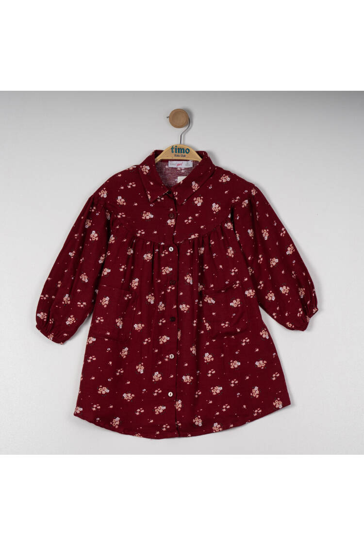 Girl Patterned Dress 2-5Y - Brand: Timo - Kids & Baby Clothes Wholesale - Globality Store