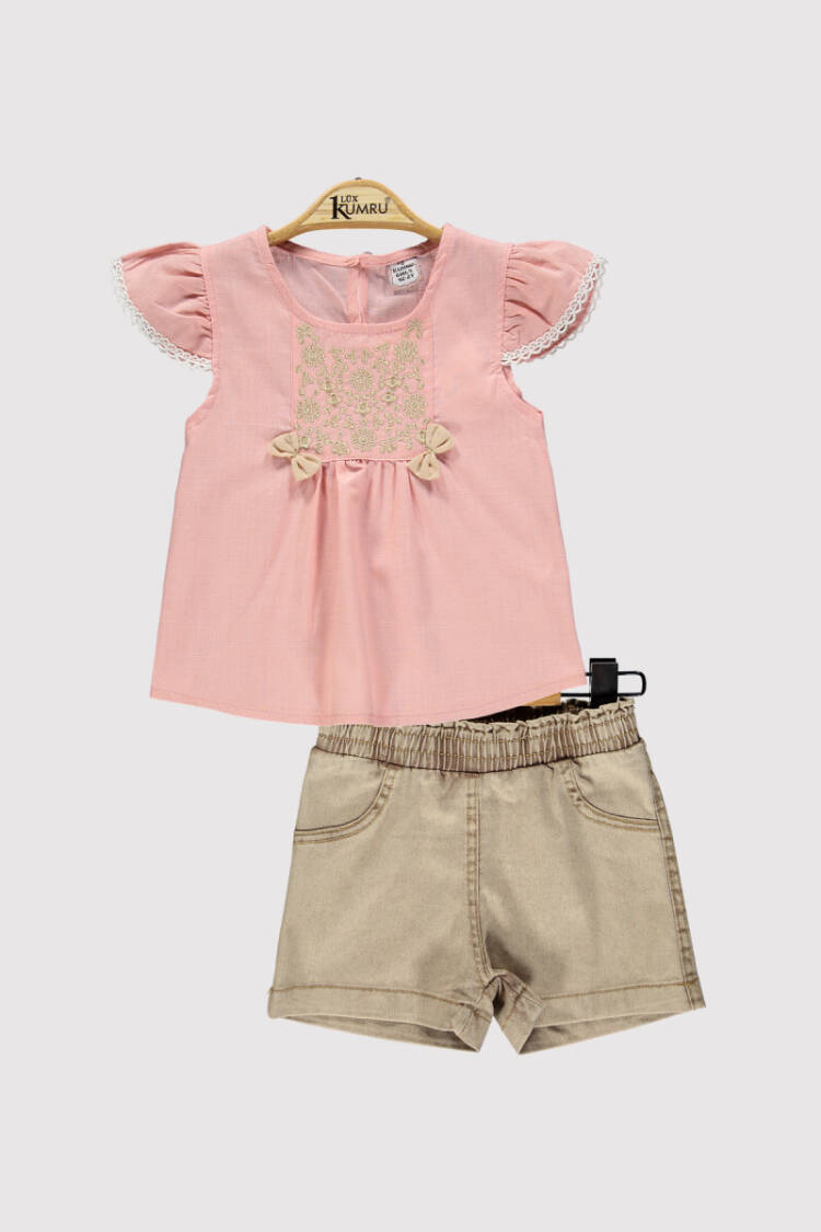 Girl Printed Set 2-5Y - Brand: Kumru Bebe - Kids & Baby Clothes Wholesale - Globality Store
