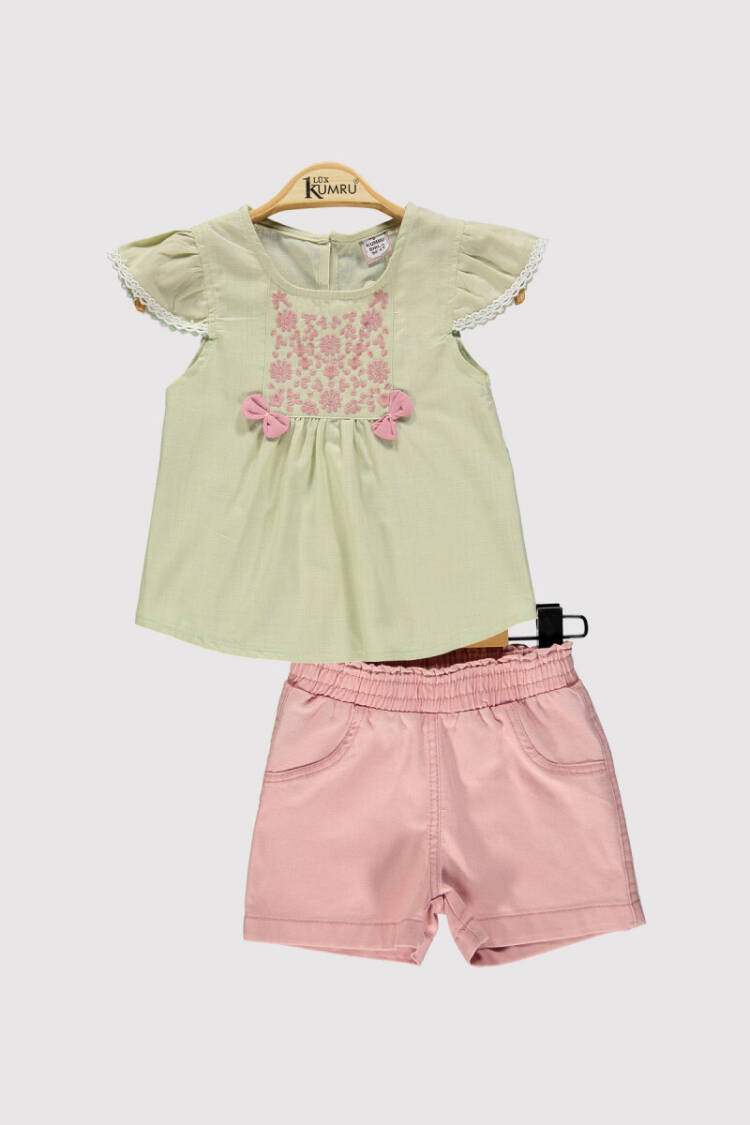 Girl Printed Set 2-5Y - Brand: Kumru Bebe - Kids & Baby Clothes Wholesale - Globality Store