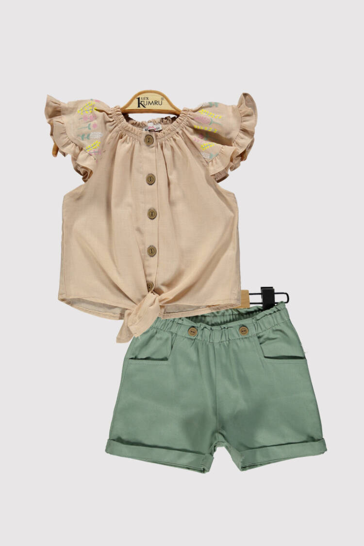 Girl Printed Set 2-5Y - Brand: Kumru Bebe - Kids & Baby Clothes Wholesale - Globality Store