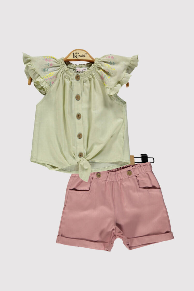 Girl Printed Set 2-5Y - Brand: Kumru Bebe - Kids & Baby Clothes Wholesale - Globality Store